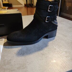 Mens black leather boots